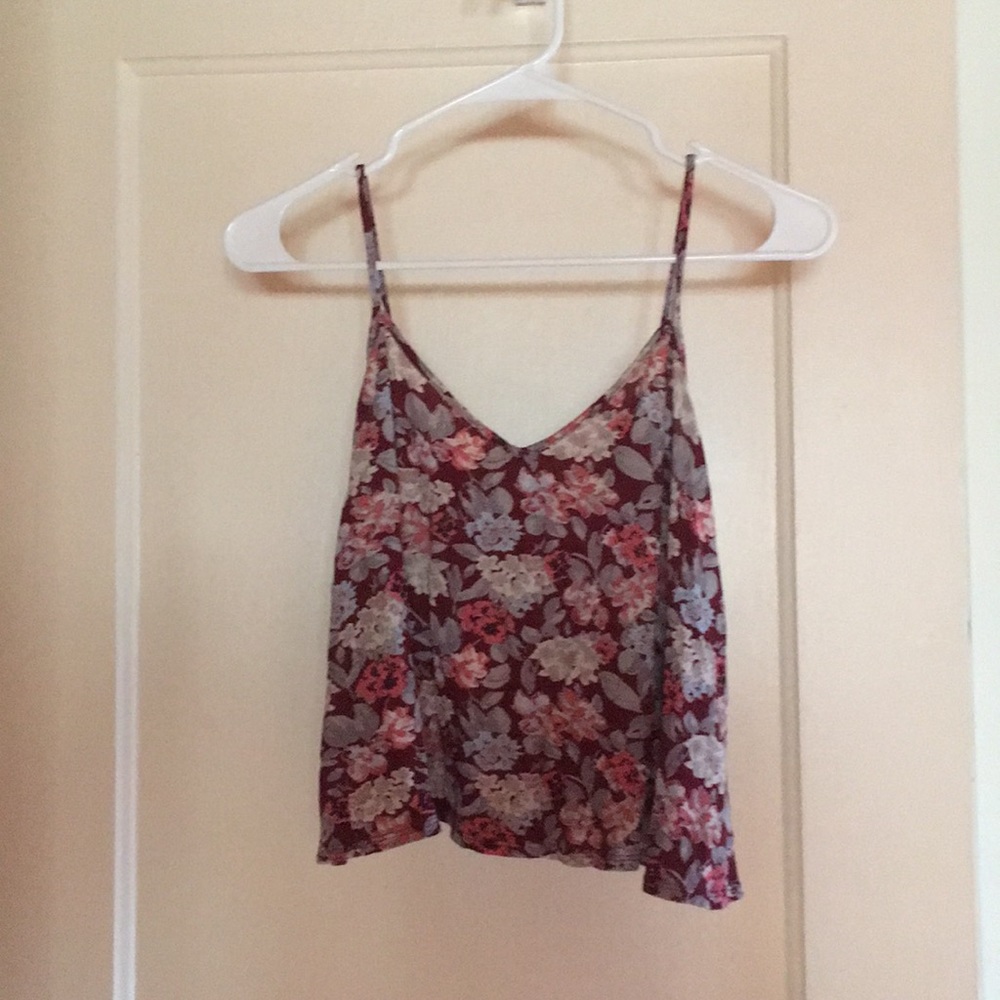 UO cropped strap tank